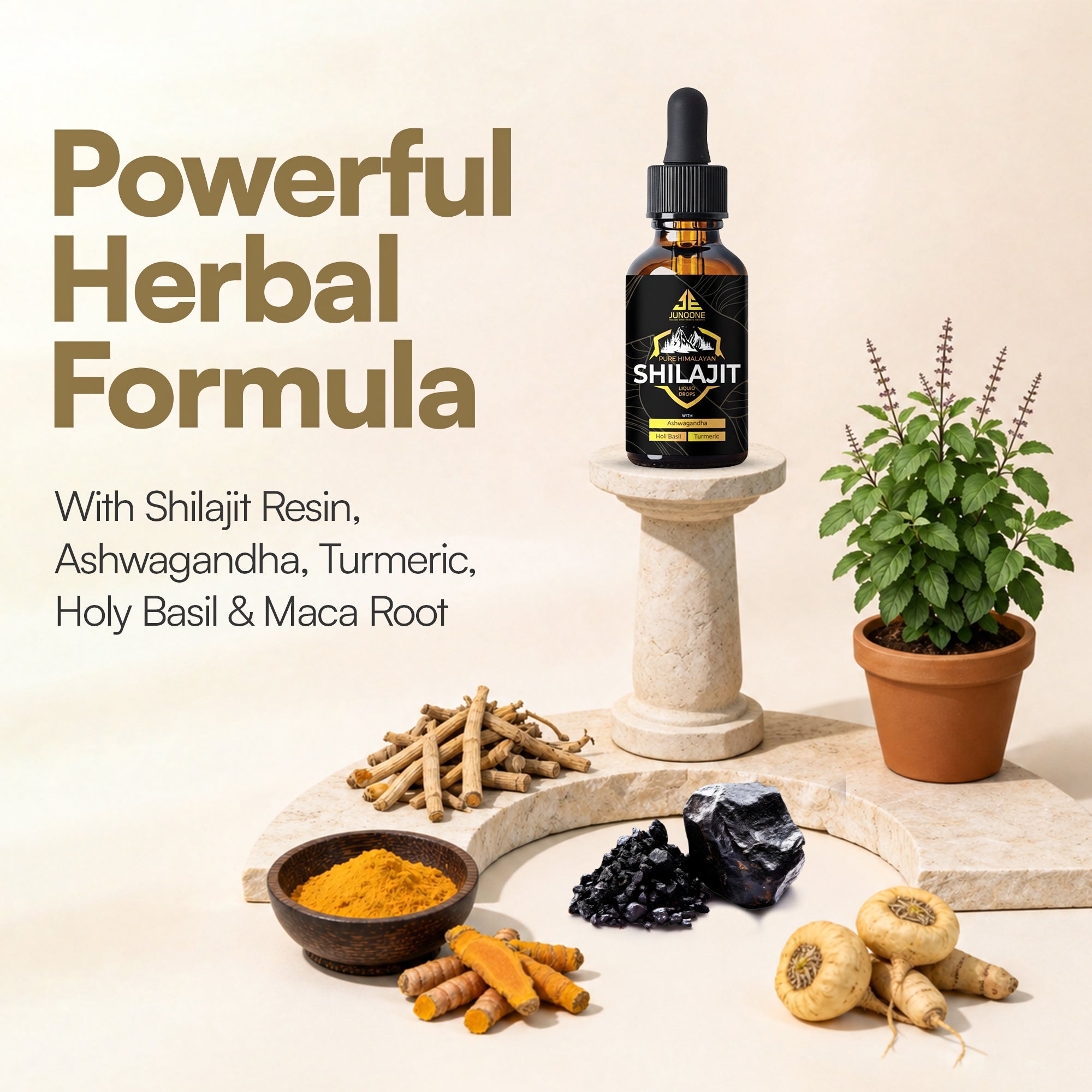 Pure Himalayan Shilajit Liquid Drops - Junoone