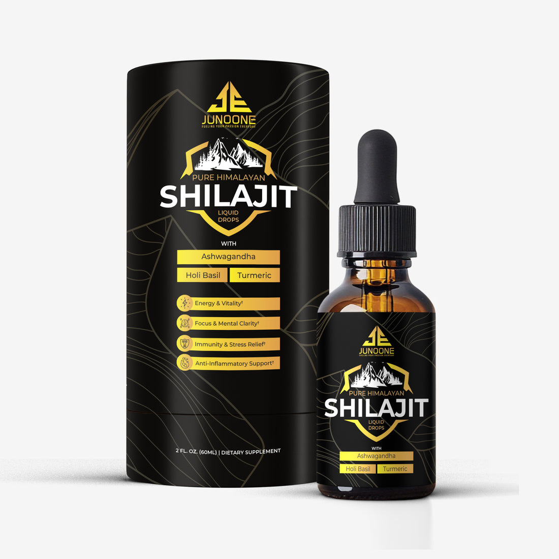 Pure Himalayan Shilajit Liquid Drops - Junoone